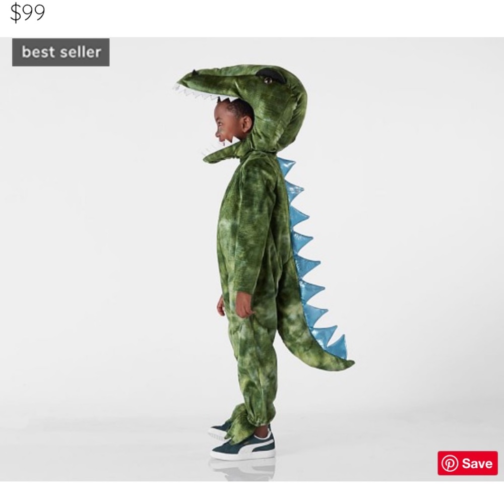 Pottery Barn Kids light up T-Rex Halloween Costume 🦖